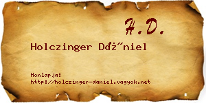 Holczinger Dániel névjegykártya